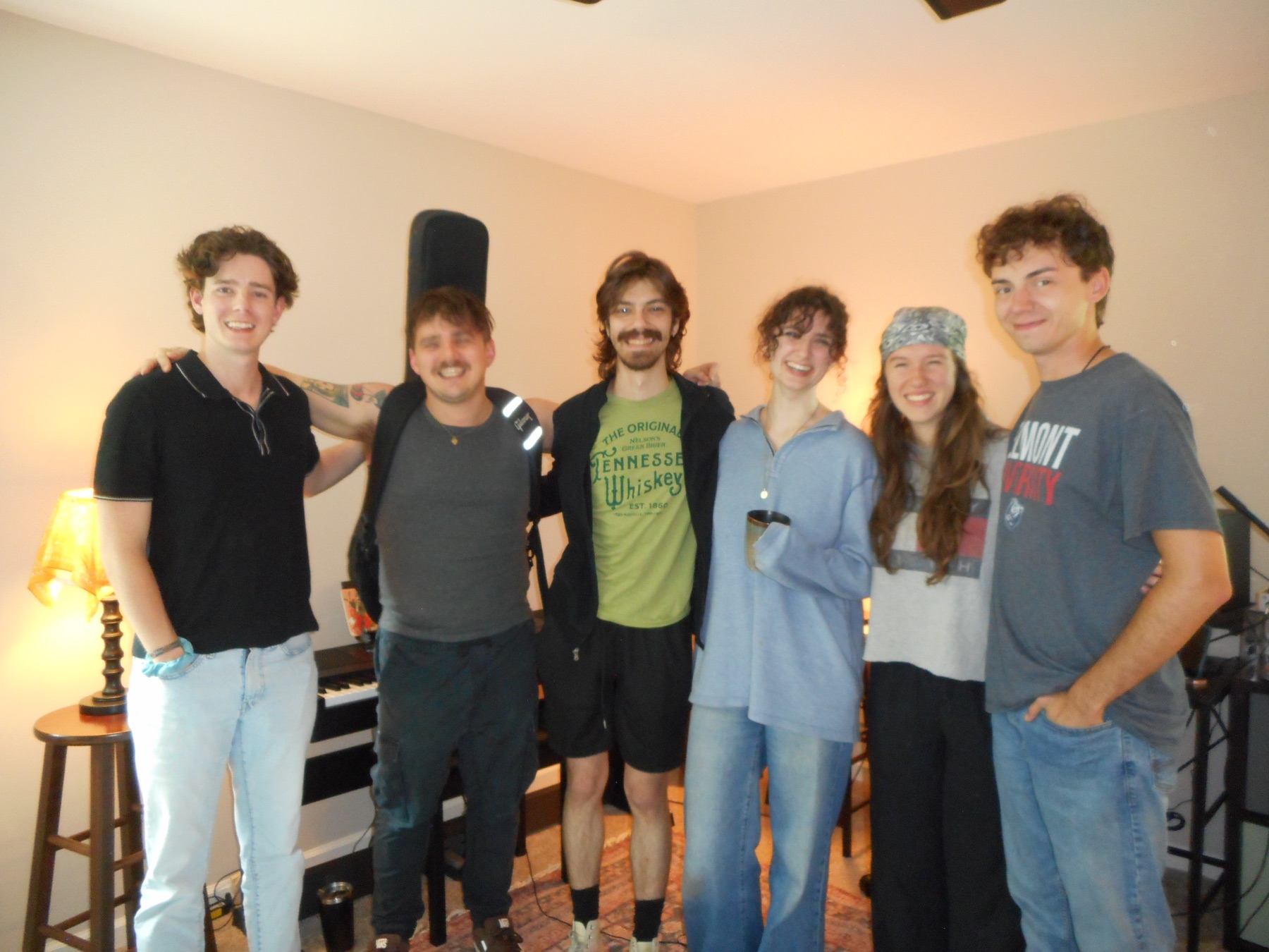 A writing session crew together in the studio